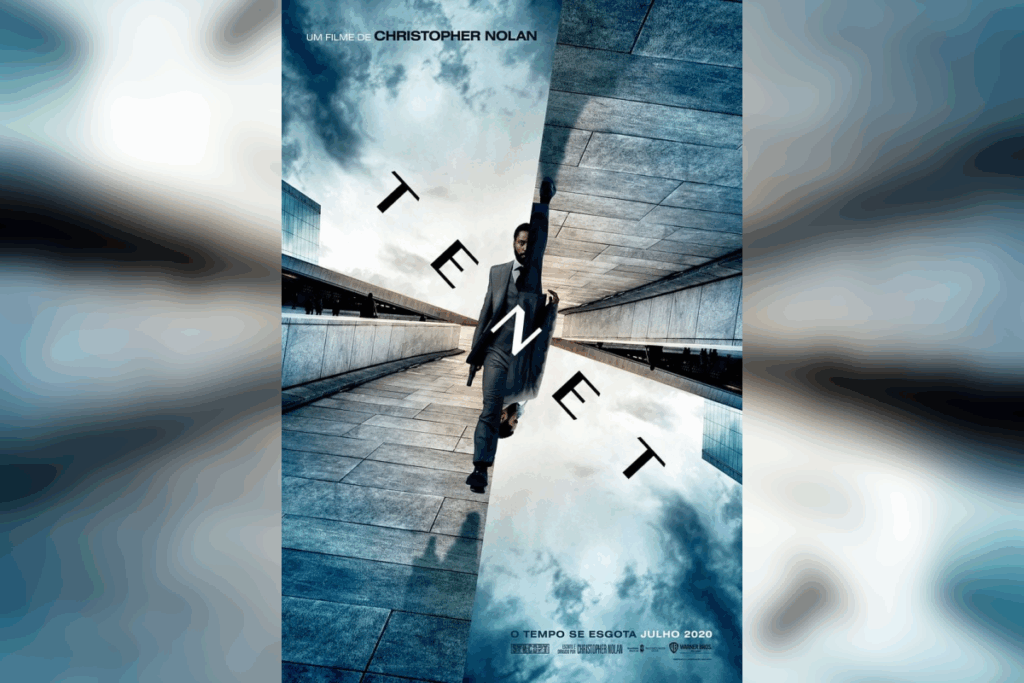 Em “Tenet”, um agente precisa impedir uma ameaça global usando uma tecnologia que inverte o tempo (Imagem: Reprodução digital | Warner Bros.)