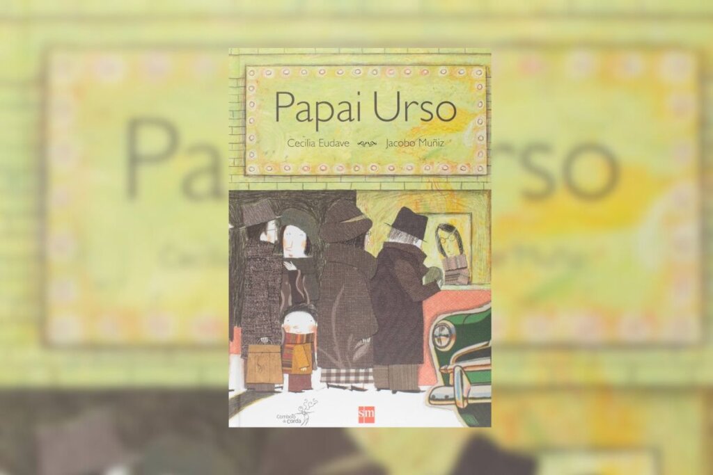 &#8220;Papai Urso&#8221; conta a história de uma filha que decide resgatar o carinho e a leveza em casa (Imagem: Reprodução digital | Editora SM Paradidático)