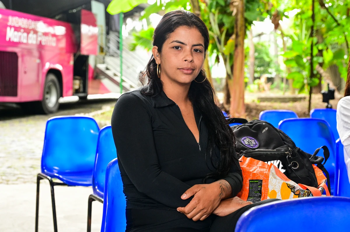 Lorraine Carlos Pereira da Conceição participou do Dia de Ação Social em busca do atendimento de um cardiologista