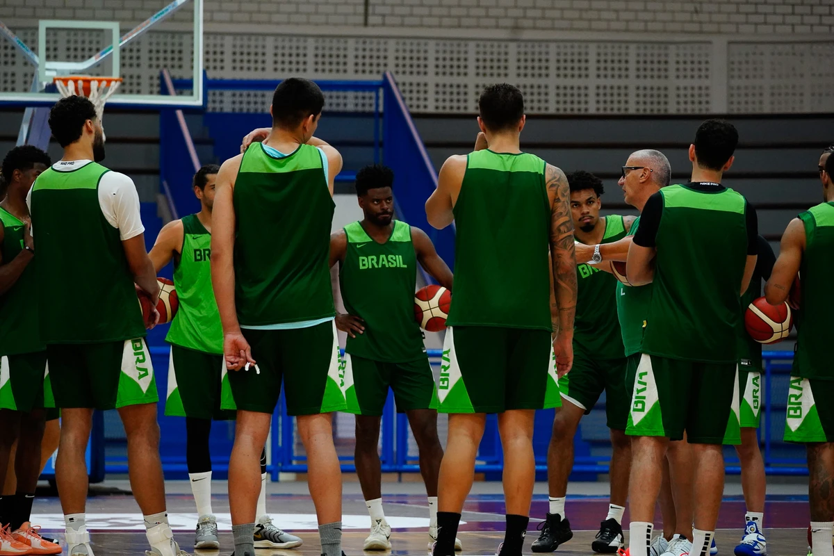 Treino da Seleção Brasileira de Basquete no Sesc Guarapari