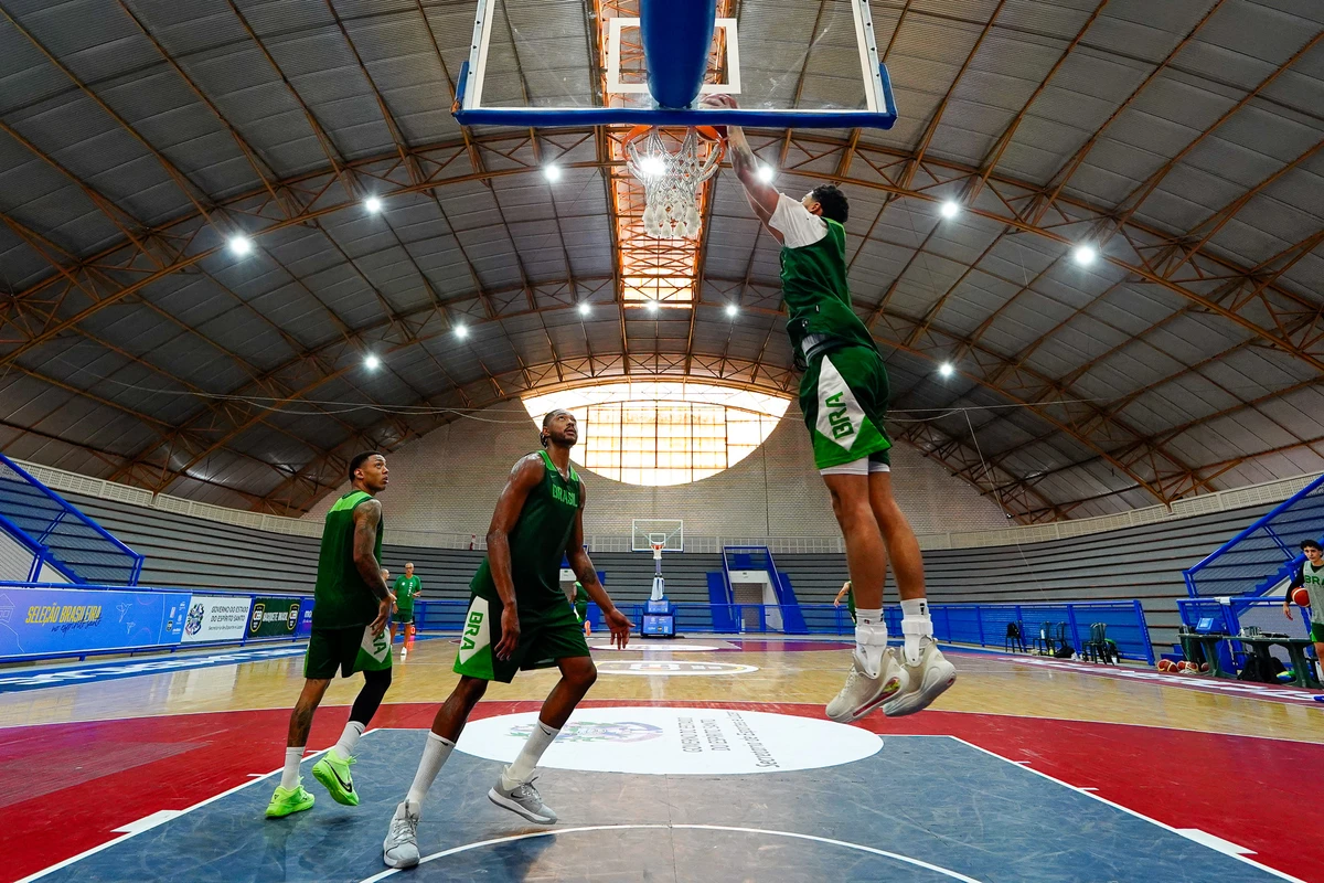 Treino da Seleção Brasileira de Basquete no Sesc Guarapari por Fernando Madeira