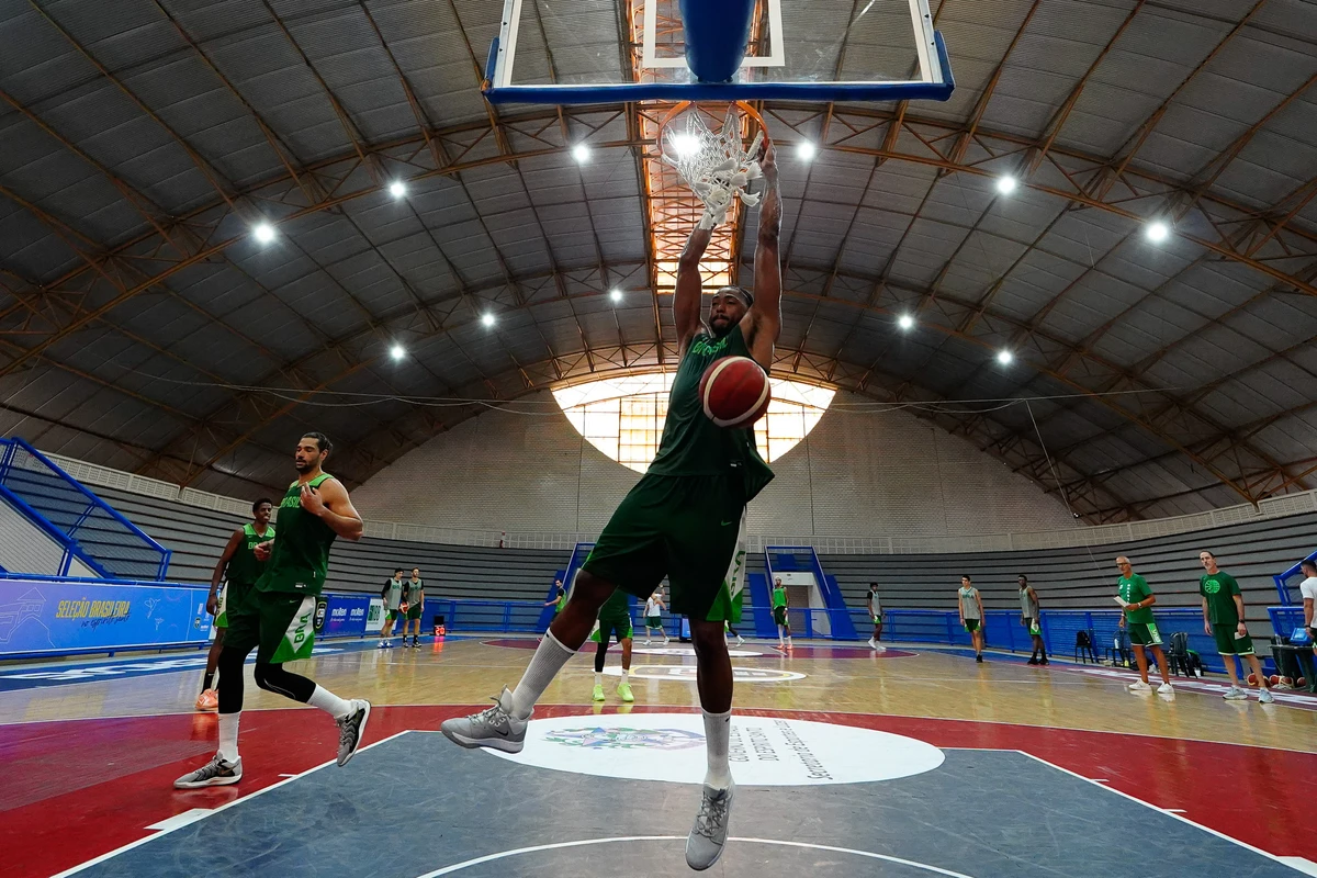 Treino da Seleção Brasileira de Basquete no Sesc Guarapari por Fernando Madeira