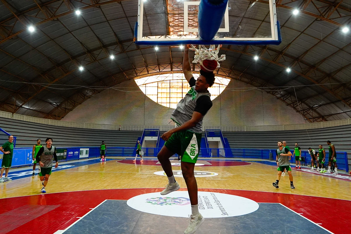 Treino da Seleção Brasileira de Basquete no Sesc Guarapari por Fernando Madeira