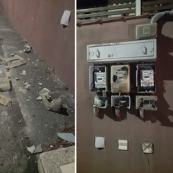 Entregadores danificaram portão, quadro de energia e carro da vítima após confusão por pedido cancelado em Vila Velha
