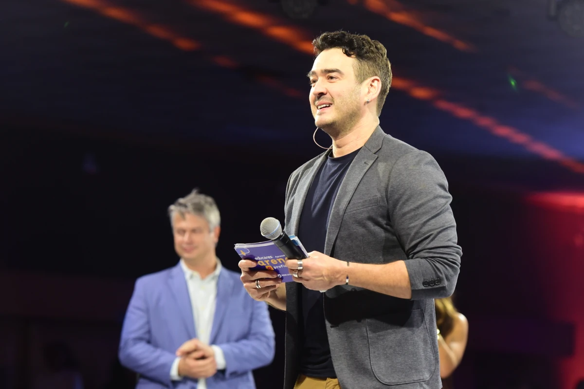Marcos Veras foi o mediador do debate sobre carreira e desafios do Arena de Profissões do EducarES
