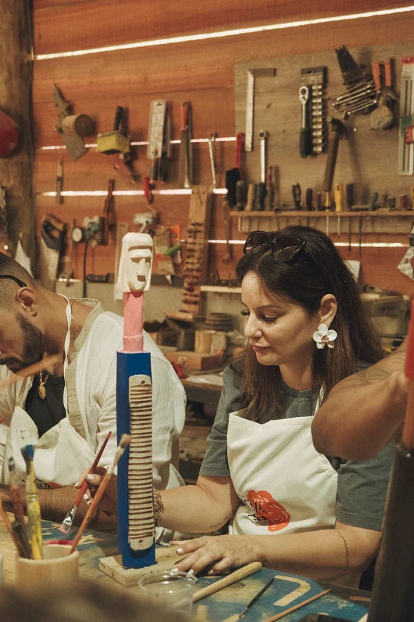 Oficina de Casaca, em Regência