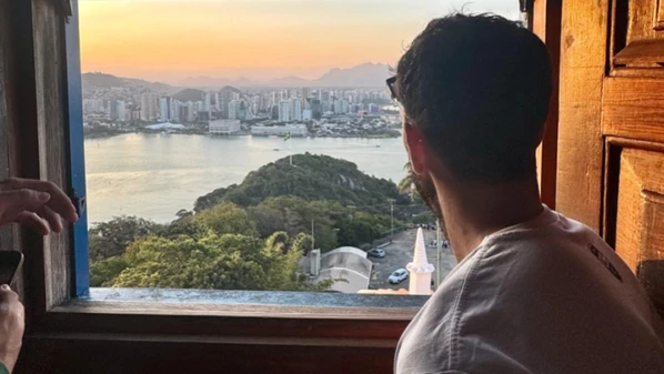 No Espírito Santo, em preparação para a Copa América de Basquete, delegação fez uma pausa nas atividades e visitou o tradicional ponto turístico em Vila Velha