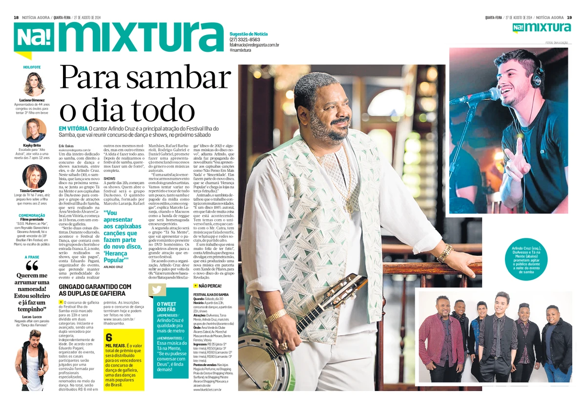 Arlindo Cruz no ES em 2014