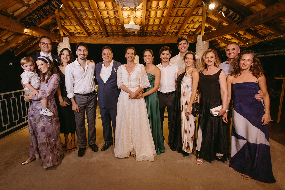 A família Lindenberg - irmãos, filhos, sobrinhos e seus respectivos pares, prestigiaram a celebração