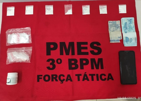 Homem é preso por tráfico de drogas em Guaçuí
