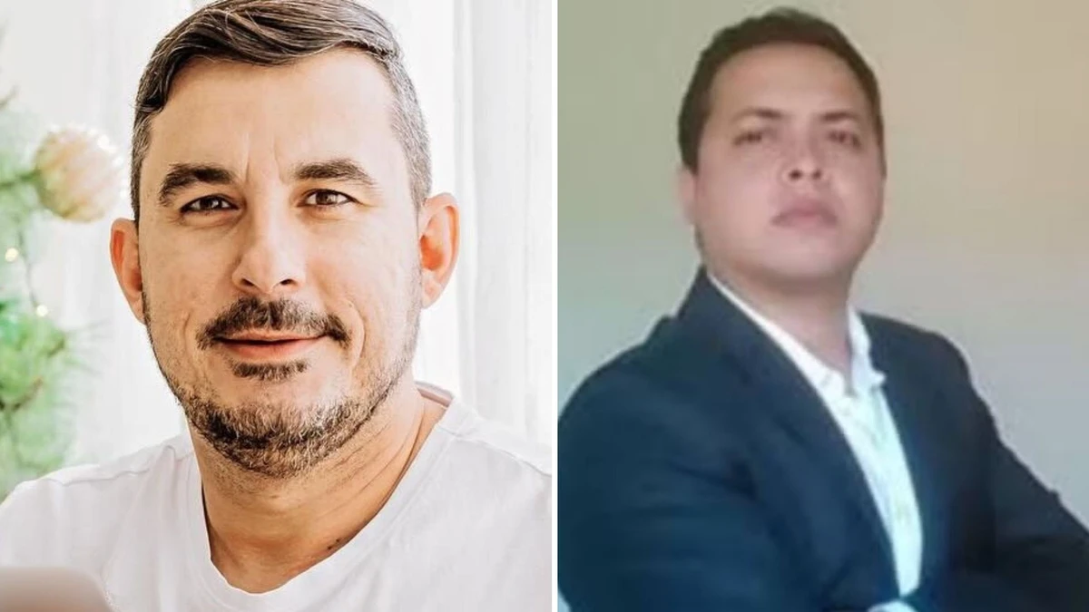 Wallace Lovato (vítima) e Bruno Valadares (mandante do crime)