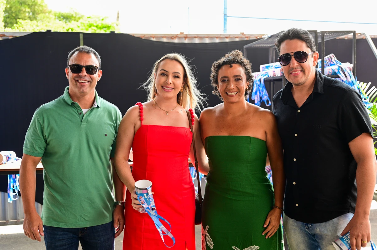 Eduardo Sarlo, Secretário-geral da Ordem_ Thamirys Petter, Erica Neves e Carlos Henrique Soares Petter, presidente da Subseção de Castelo