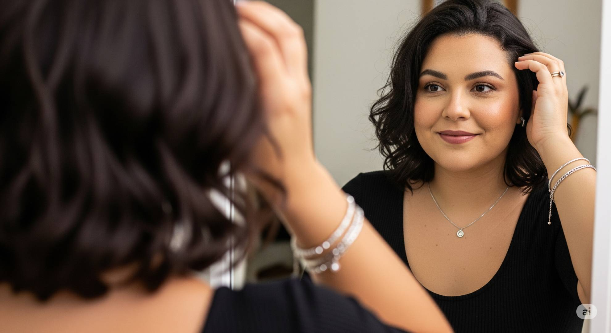 Descubra como cordões e pulseiras de prata podem transformar seus looks diários. Crédito: Gerado por IA