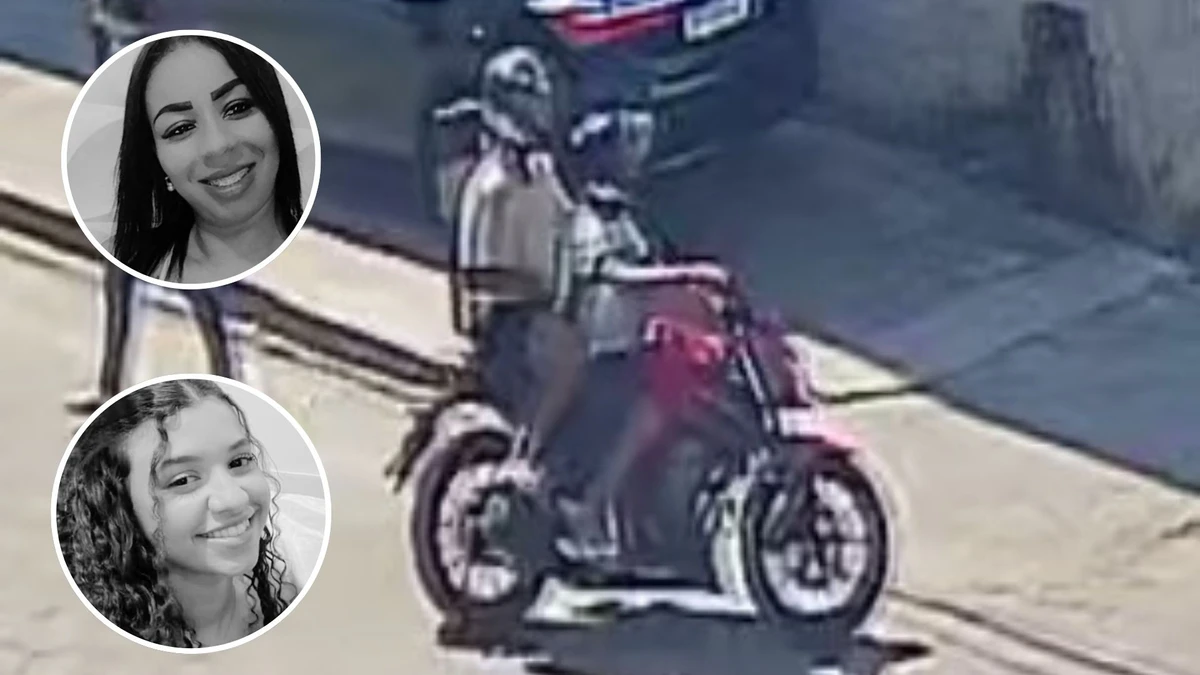 Adolescentes em uma moto foram apreendidos por envolvimento no ataque que matou Sophia Vial da Silva e Andrezza Conceição (destaque)