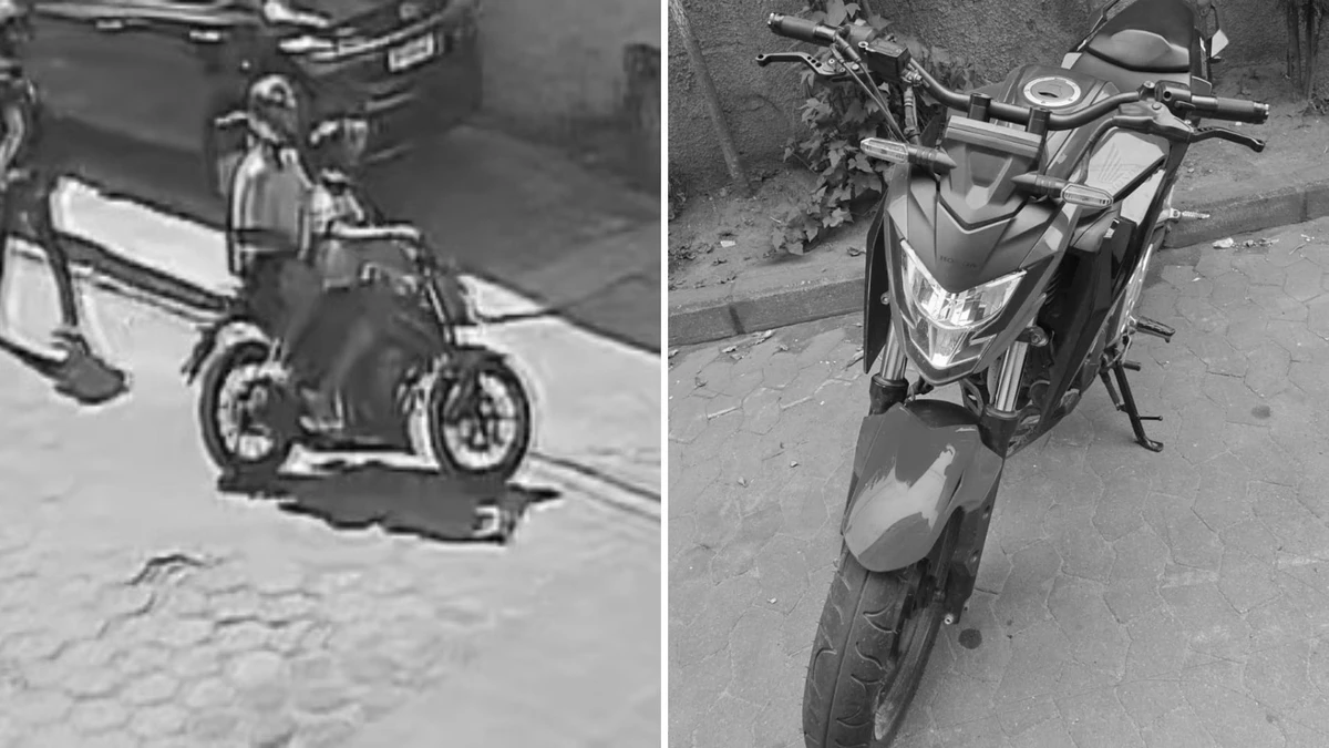 Moto usada no ataque em Vila Velha