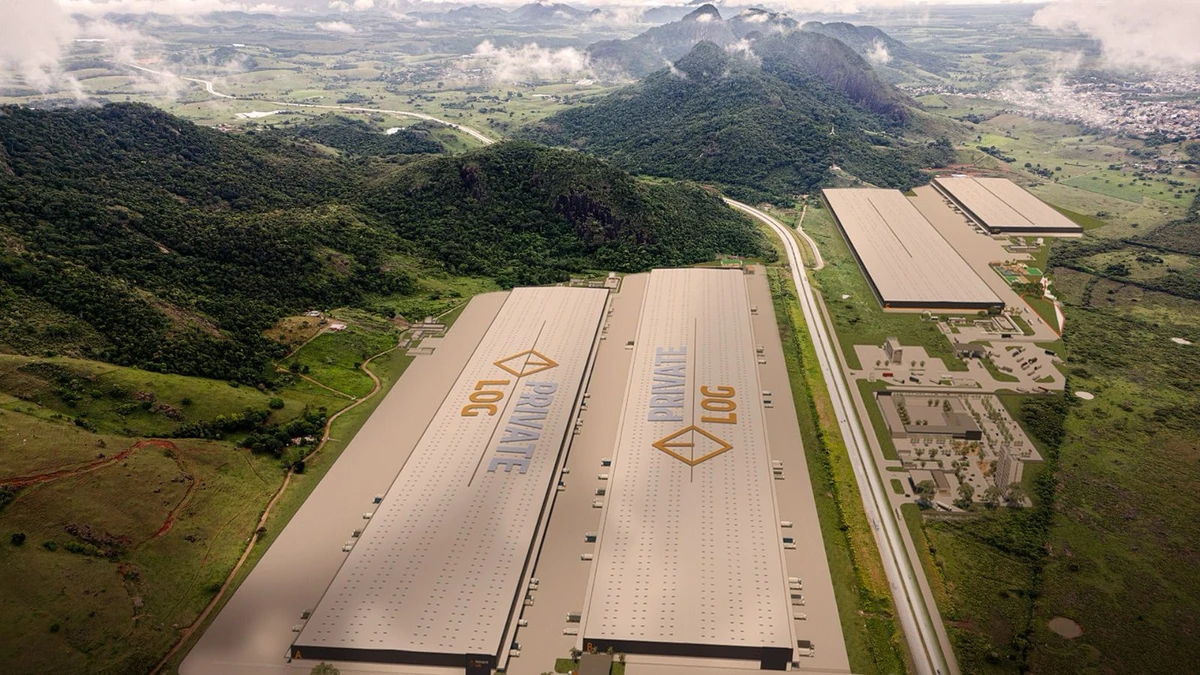 Projeção de como ficará a estrutura do Private Log, no Contorno do Mestre Álvaro