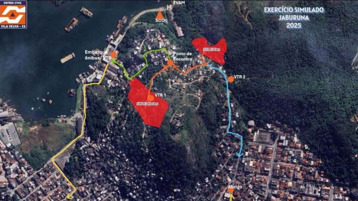 Local onde vai ocorrer o exercício simulado no bairro Jaburuna neste sábado (16)