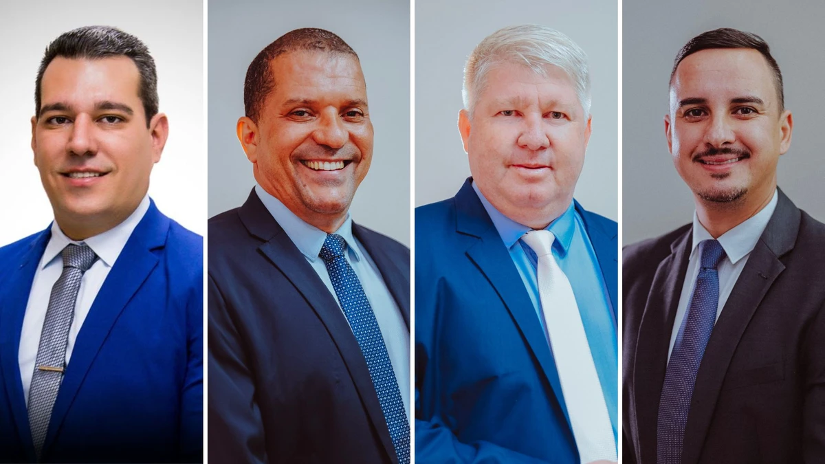 Saulinho da Academia (PDT), Cleber Lima Pereira (MDB); Wellington Alemão (Rede) e Teilton Valim (PDT), vereadores da Serra denunciados pelo MPES por suposto esquema de corrupção
