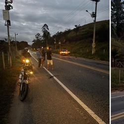 Motorista perdeu o controle da direção enquanto seguia de Cachoeiro de Itapemirim a Marataízes e atingiu poste; passageiro foi lançado para fora do veículo e morreu