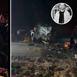 Lucas Nicolini, de 22 anos, estava de moto quando se envolveu em um acidente com dois carros; os condutores dos dois automóveis e um passageiro ficaram feridos em estado grave