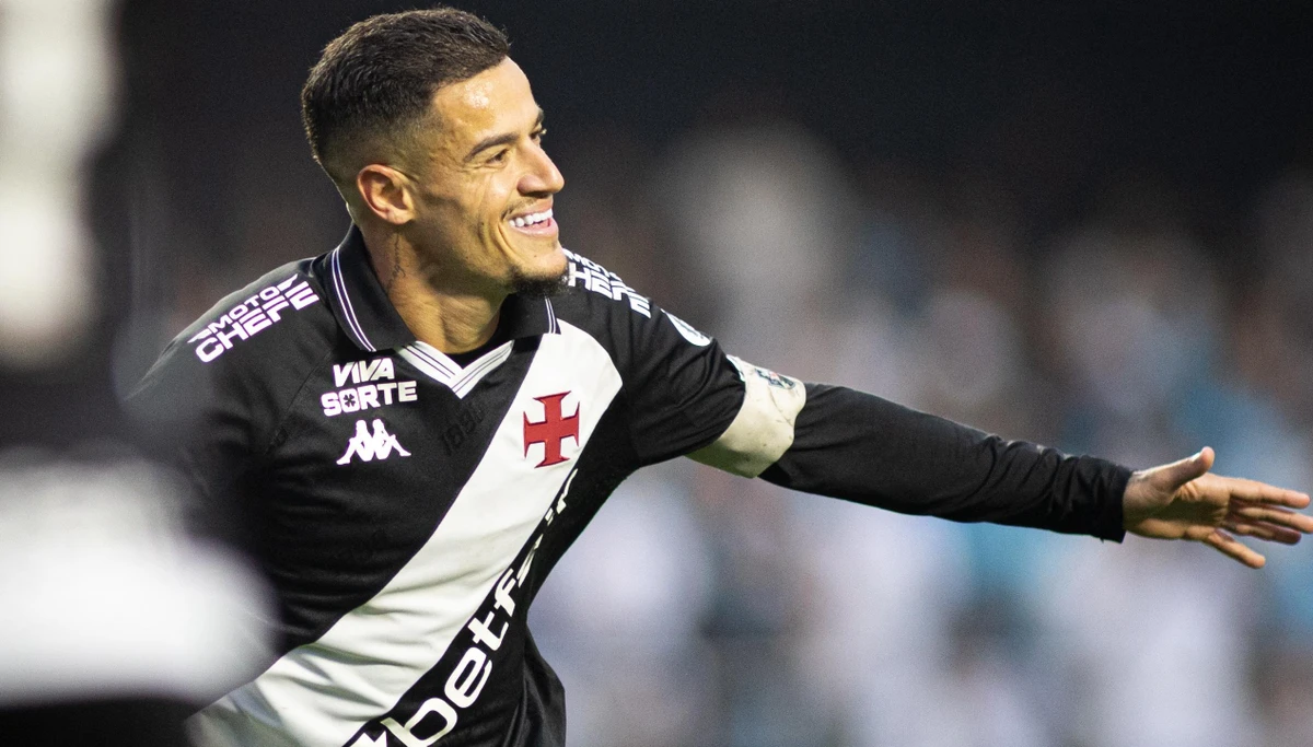 Coutinho brilhou na vitória do Vasco sobre o Santos