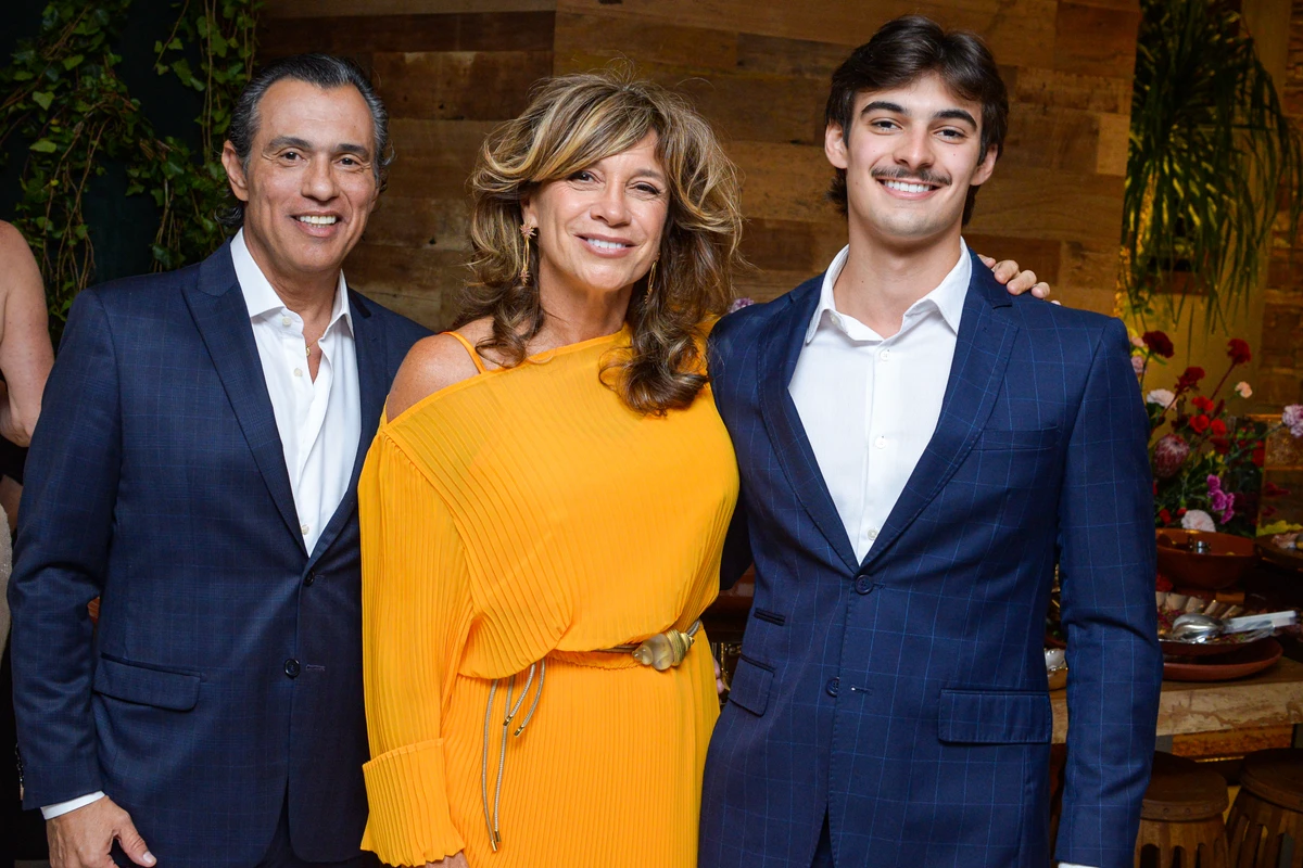 José Carlos Stein Jr, Simone Chieppe e o filho Leo 