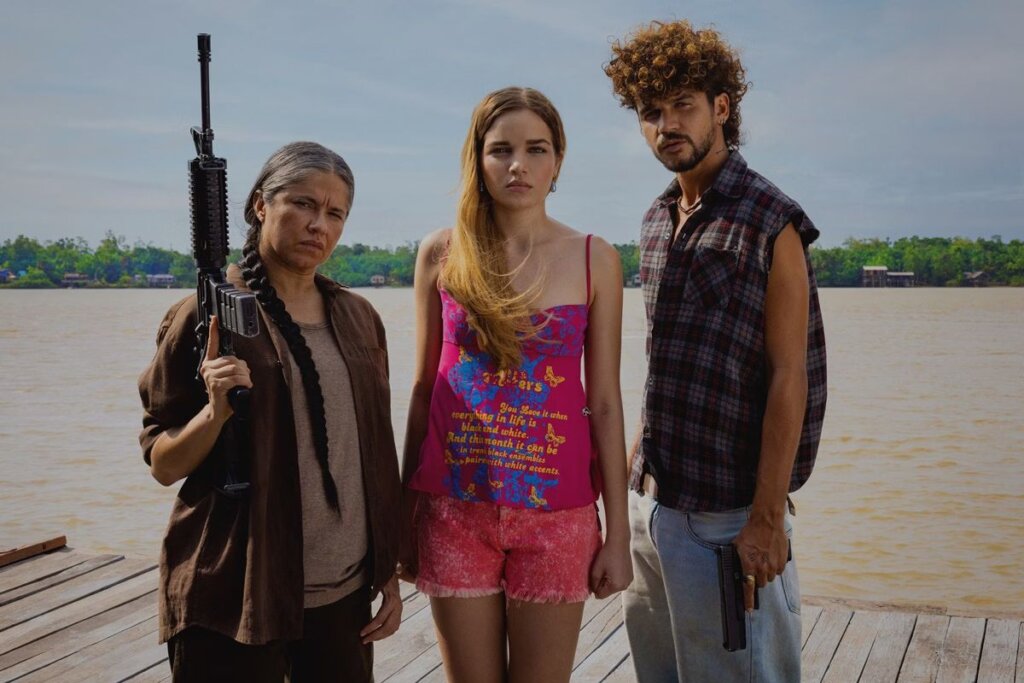 “Pssica”  acompanha a história de três personagens cujos destinos se cruzam de forma inesperada nos rios da Amazônia (Imagem: Reprodução digital | Netflix)