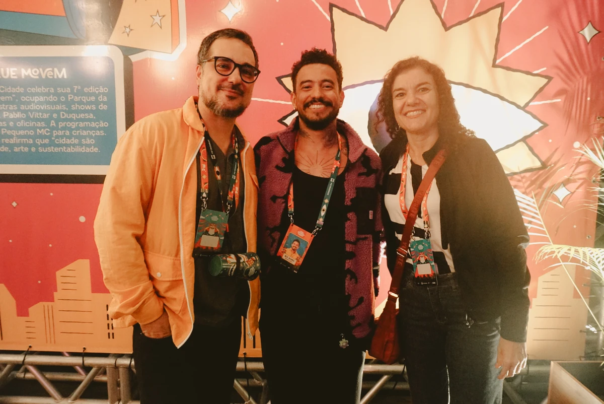 Milton Bittencourt Neto, gerente de patrocínio cultural da Petrobras, Leo Alves, sócio diretor do Movimento Cidade e Marcelle Oliveira, da comunicação da estatal