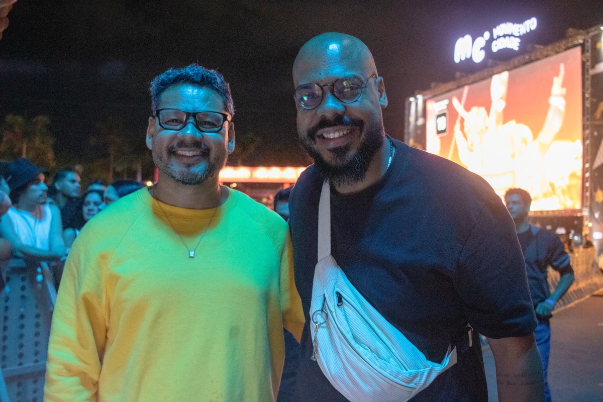 O diretor da MUG, Patrick Rocha, e o colunista de A Gazeta Marcus Vinicius Sant`Ana