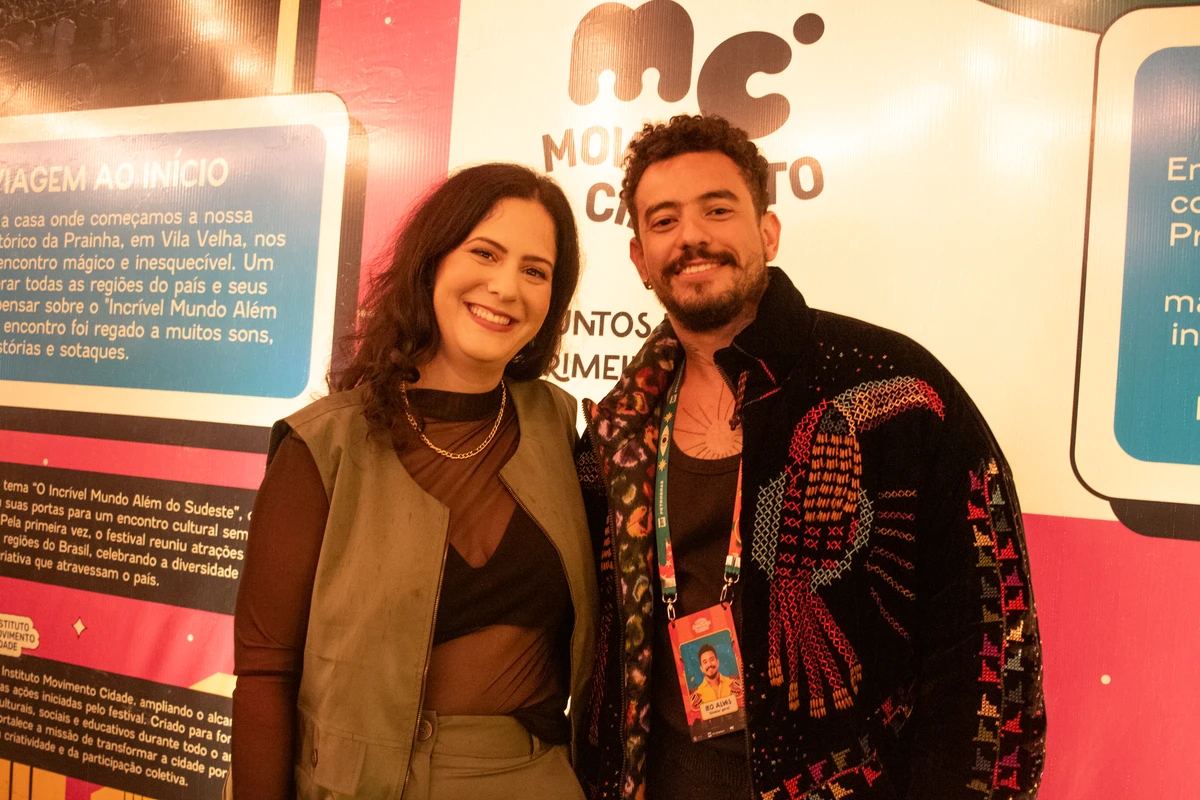 Os sócios diretores do Movimento Cidade Luisa Costa e Leo Alves