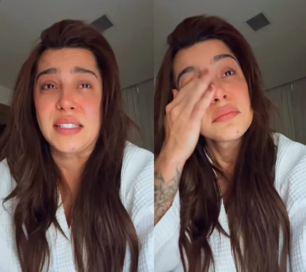 A cantora Lauana Prado se emociona ao falar sobre pouso de emergência
