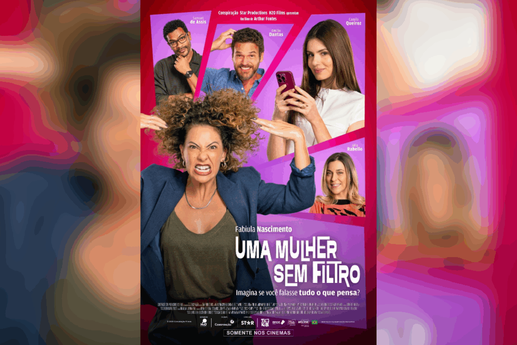 Em “Uma Mulher Sem Filtro”, a rotina estressante da protagonista muda após uma reviravolta espiritual inesperada (Imagem: Reprodução digital | H2O Films)