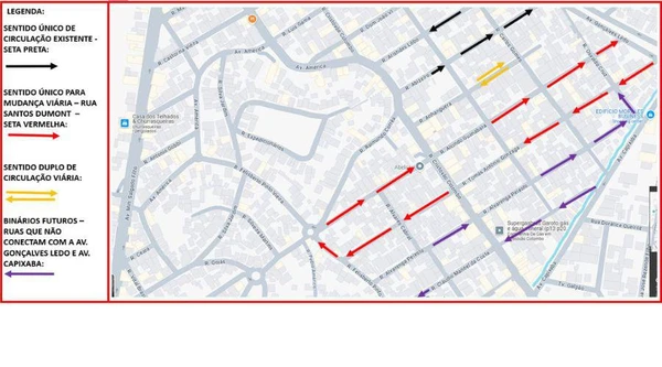Mudança no sentido das ruas do bairro Cristóvão Colombo exigirão atenção aos motoristas 