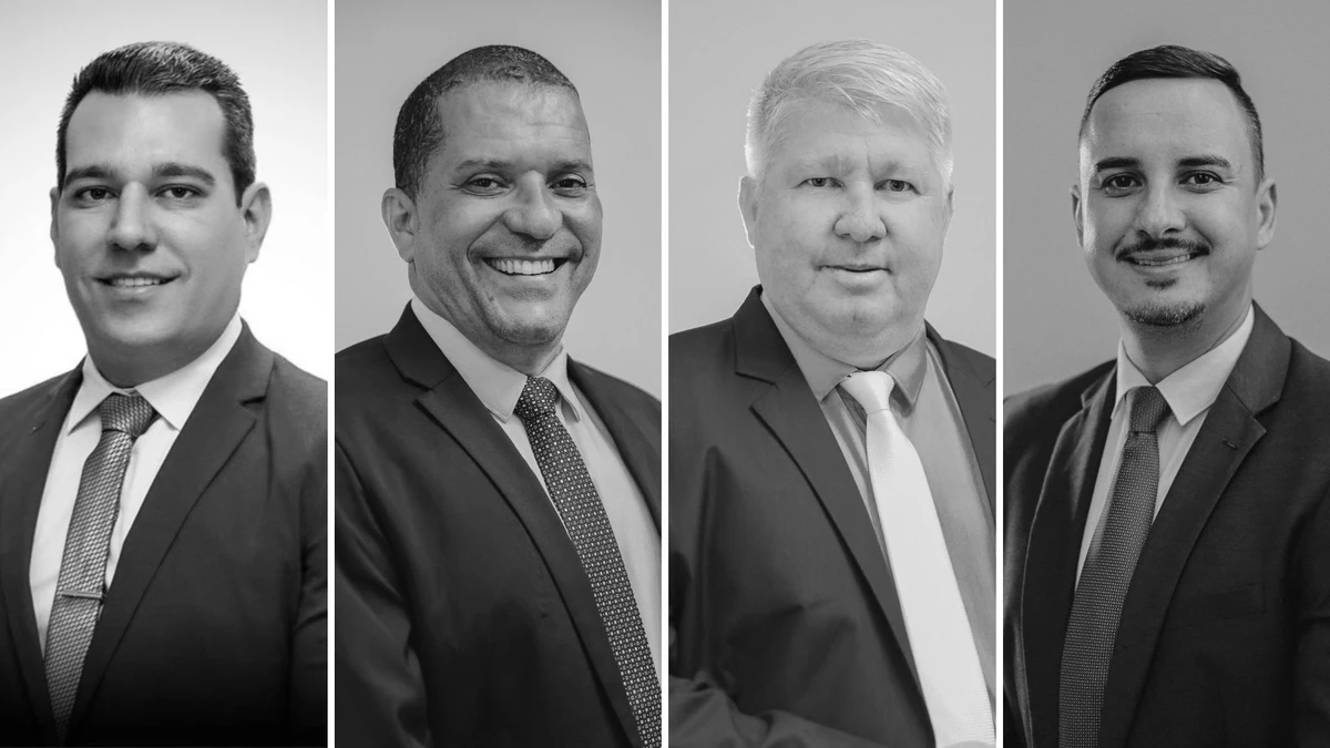 Saulinho da Academia (PDT), Cleber Lima Pereira (MDB); Wellington Alemão (Rede) e Teilton Valim (PDT), vereadores da Serra denunciados pelo MPES por suposto esquema de corrupção