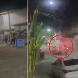 Henrique Dalbem de Angeli tinha um mandado de prisão em aberto por tentativa de homicídio em uma casa de shows e tentou fugir em uma caminhonete ao ver policiais