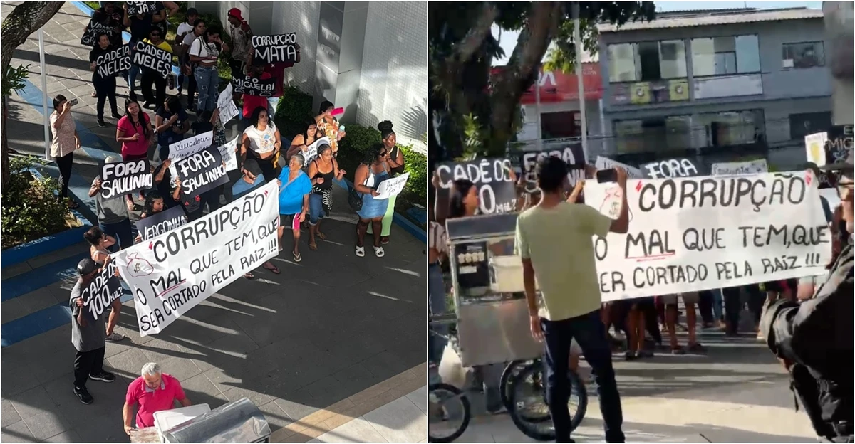Grupo iniciou o protesto na tarde desta quarta-feira (20)