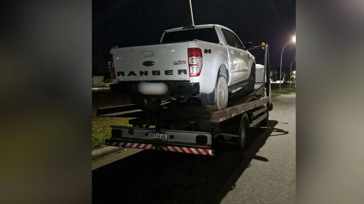 Henrique Dalbem de Angeli fugiu em uma caminhonete branca até ser preso após perseguição policial em Três Barras, em Linhares
