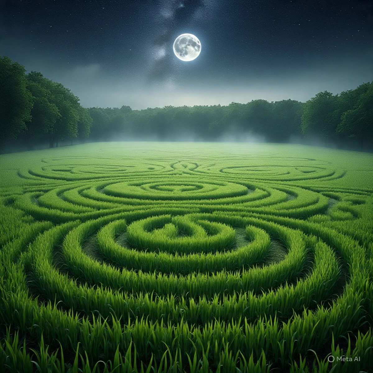 Imagem de um agroglifo criada pela Inteligência Artificial Meta AI