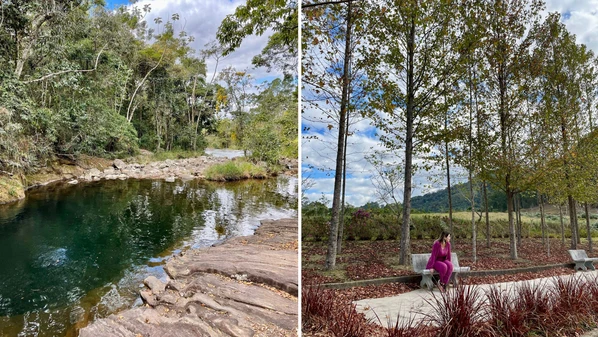 Também conhecida como Cidade Natureza, a região é calma, com muito verde e belezas naturais