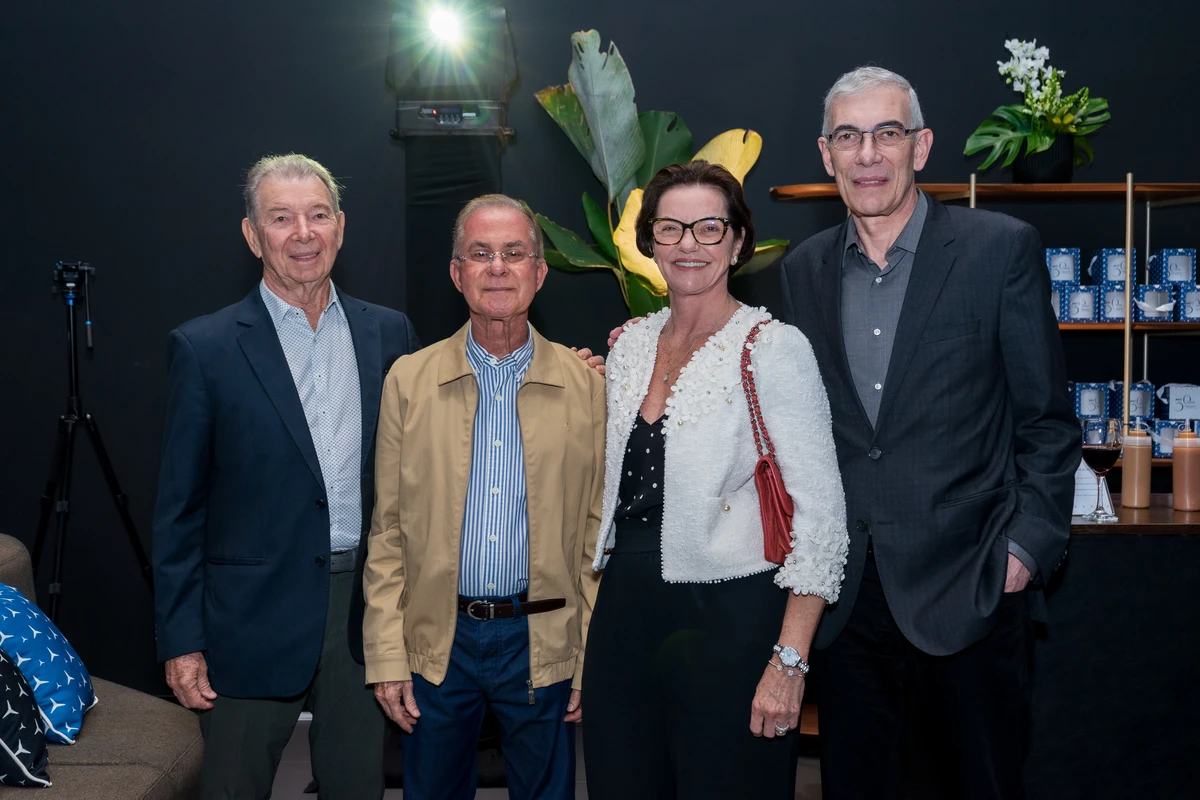 Nilton Chieppe, Manoel Rabelo, Eulália e Décio Chieppe