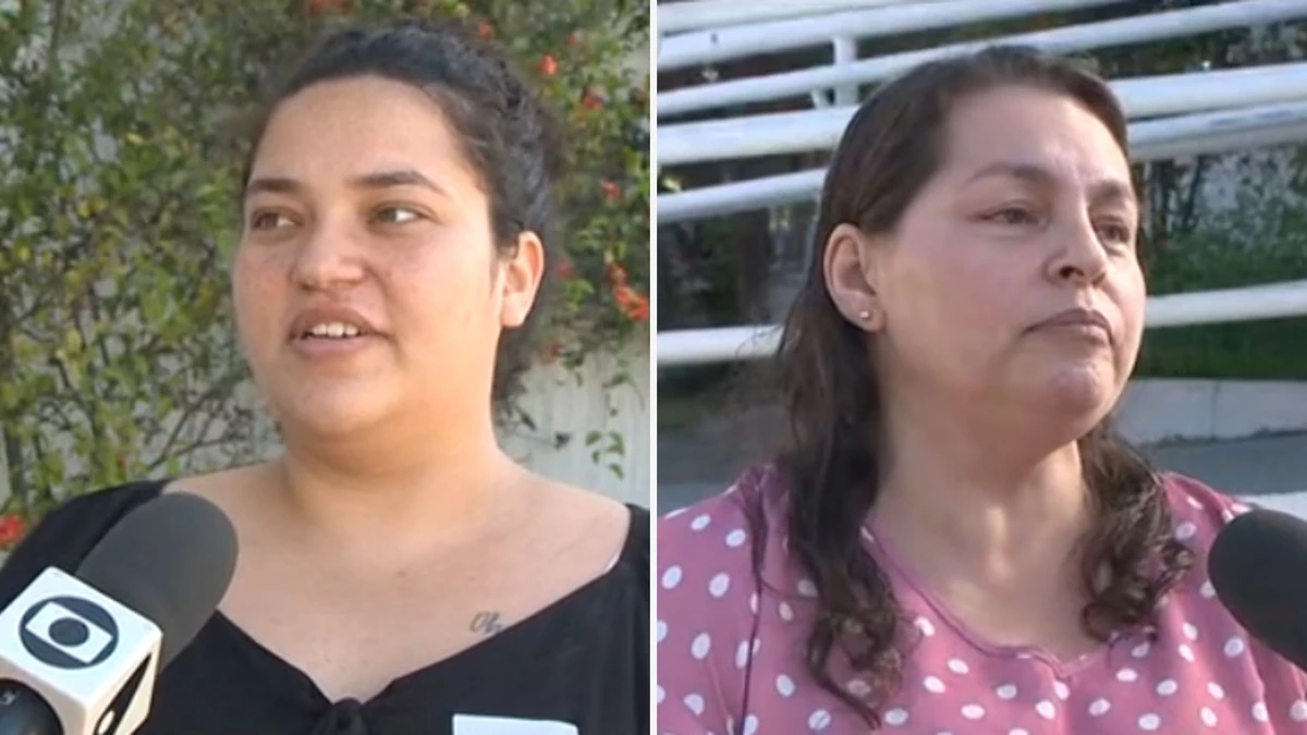 Sara Pesino barboza e Rosilene Pesino, respectivamente, mãe e neta do bebê que teve o pé queimado desabafam sobre a situação
