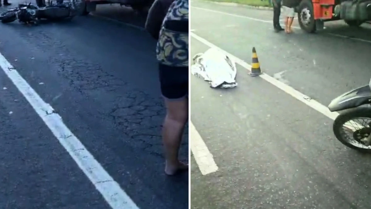 Local do acidente fatal na Mário Gurgel, em Cariacica