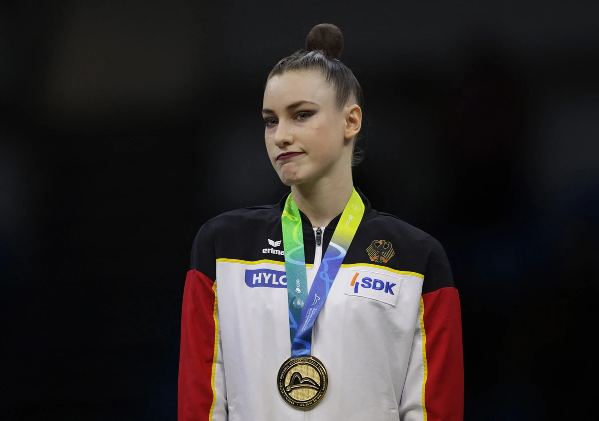 Darja Varfolomeev, medalhista de ouro no  Mundial de Ginástica Rítmica 2025