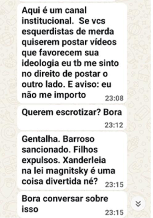 Mensagem desembargadora Marise CHAMBERLAIN