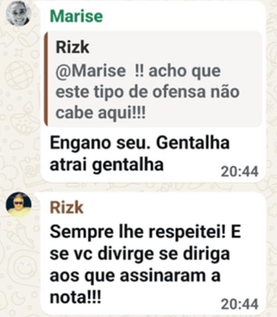 Mensagem desembargadora Marise CHAMBERLAIN