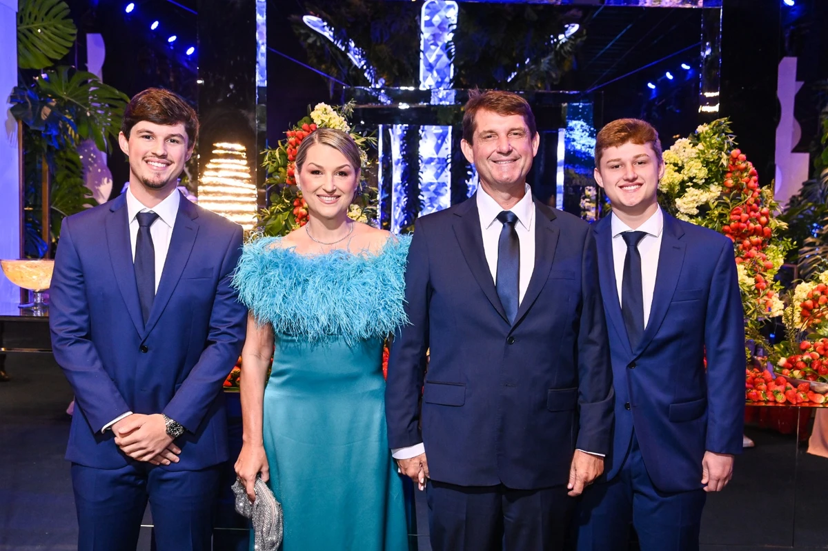 Júnior, Andressa Nunes, José Luiz Nunes e Davi