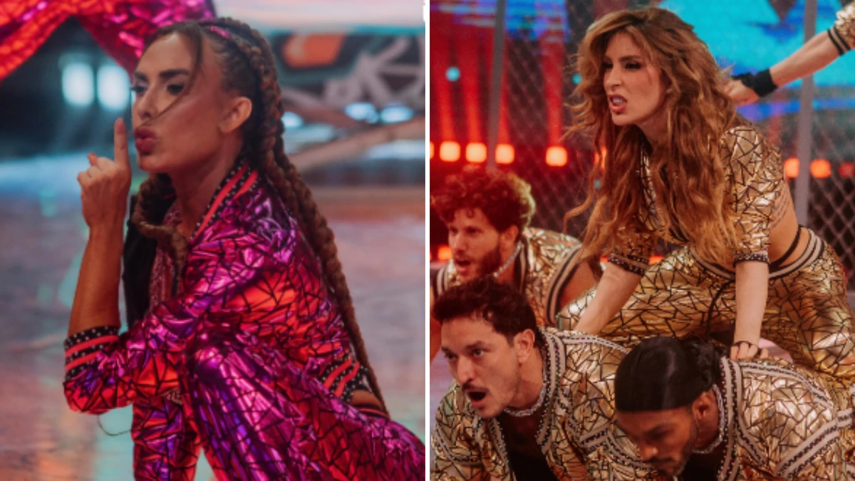 Nicole Bahls e Manu Bahtidão na Dança dos Famosos