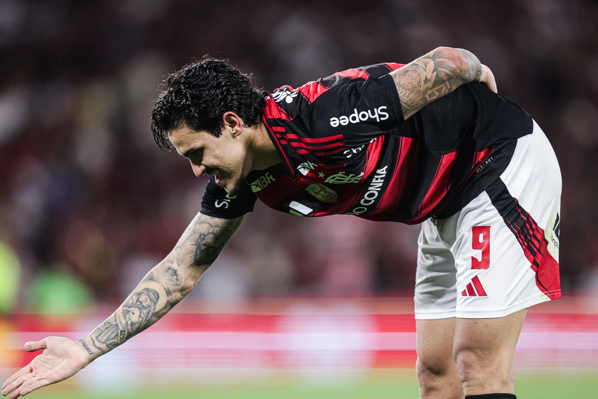Pedro marcou três gols na goleada do Flamengo sobre o Vitória-BA