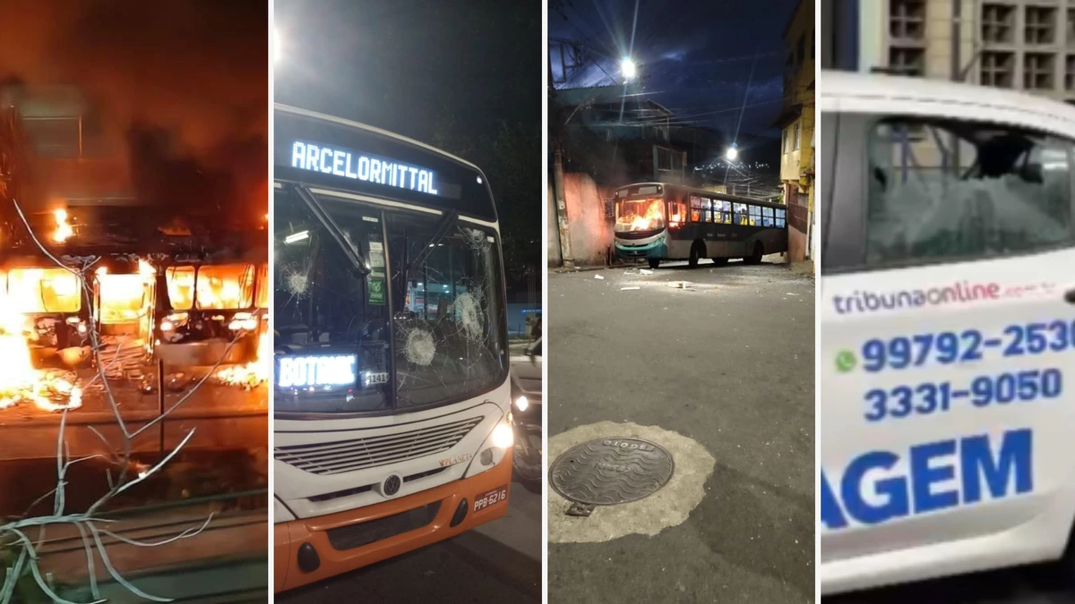 Ônibus e carro de reportagem atacados após morte de jovem no bairro da Penha
