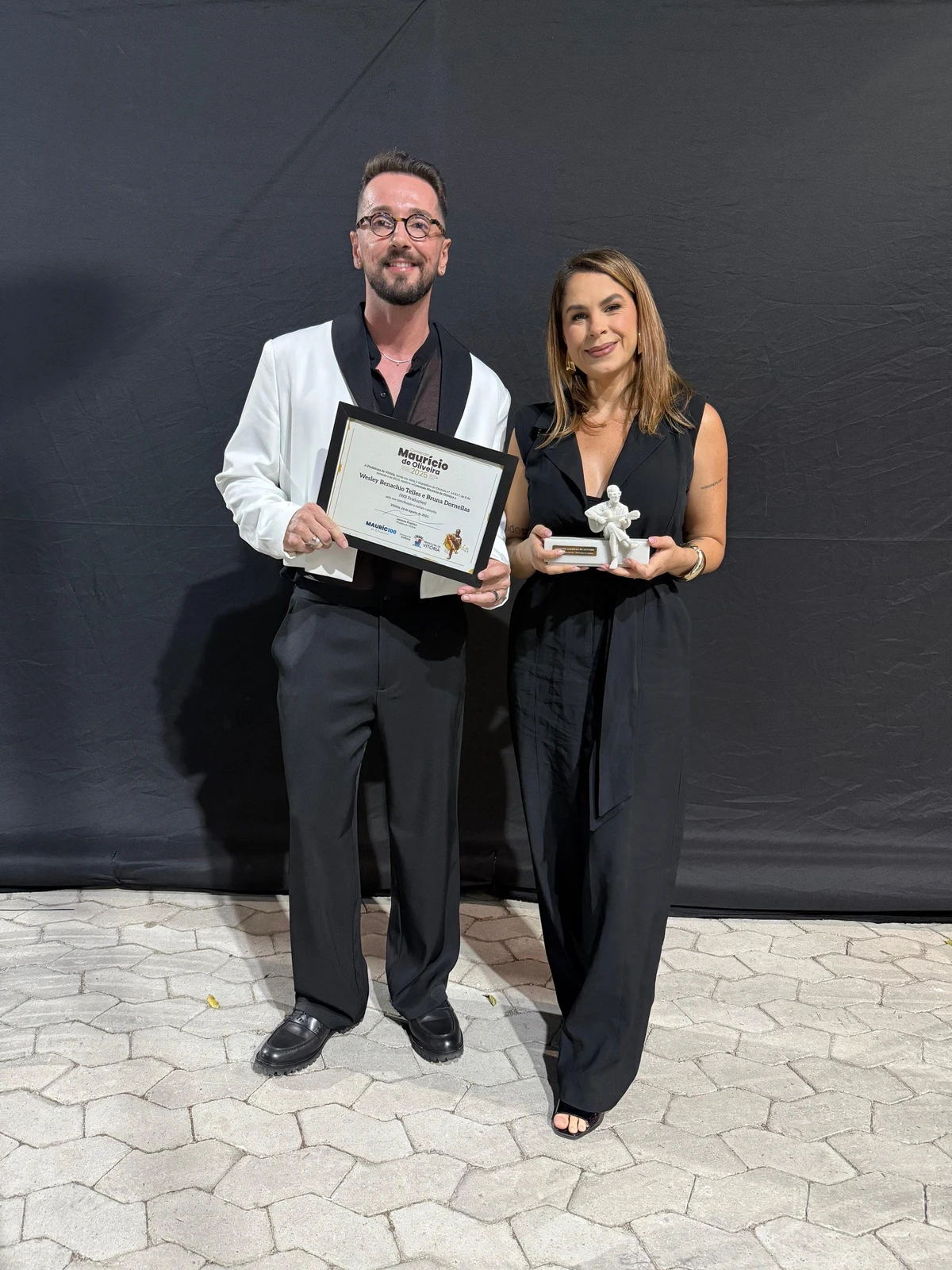 Wesley Telles e Bruna Dornellas.

